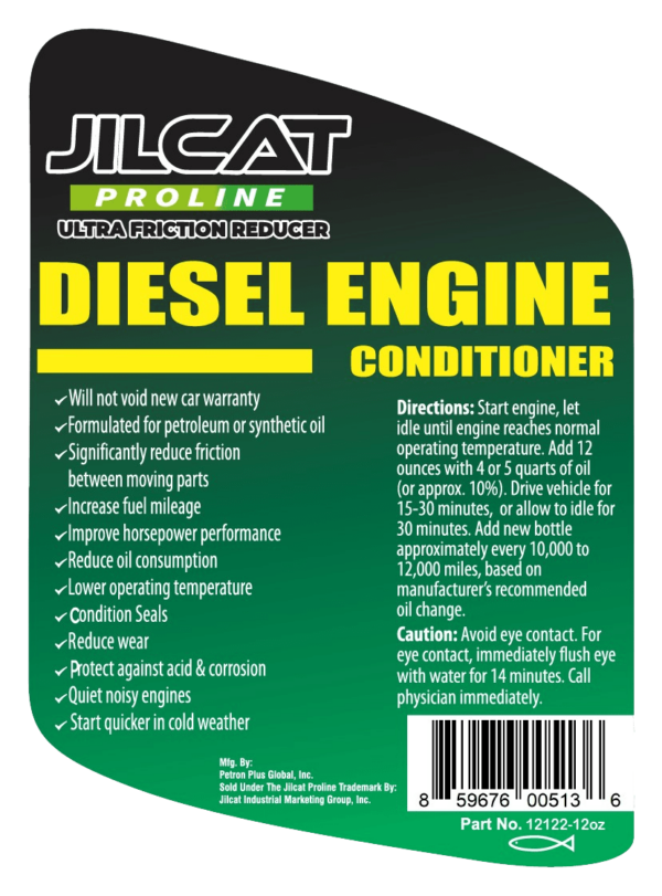 Diesel Engine Conditioner Label